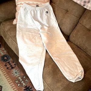 Champion jogging pants. Light grey, size small. Like new